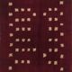 Beni Ourain Moroccan rug in burgundy wool, 150/250cm