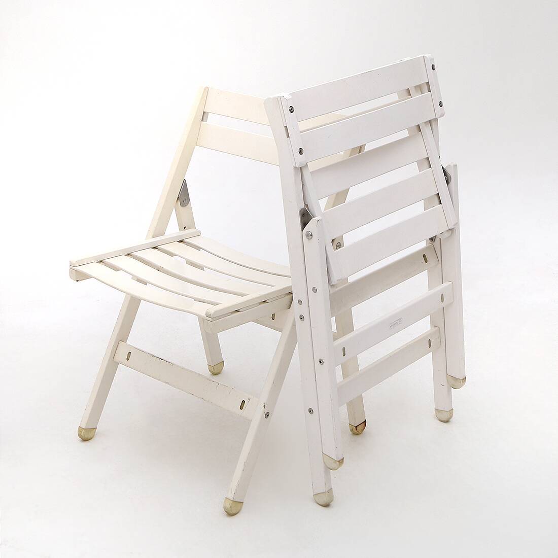 Ensemble de 6 chaises de jardin pliantes par Reguitti, années 1970.