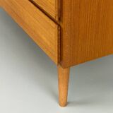 Commode danoise à 8 tiroirs en teck d'Omann Jun, 1970