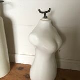 Enamelled ceramic bust