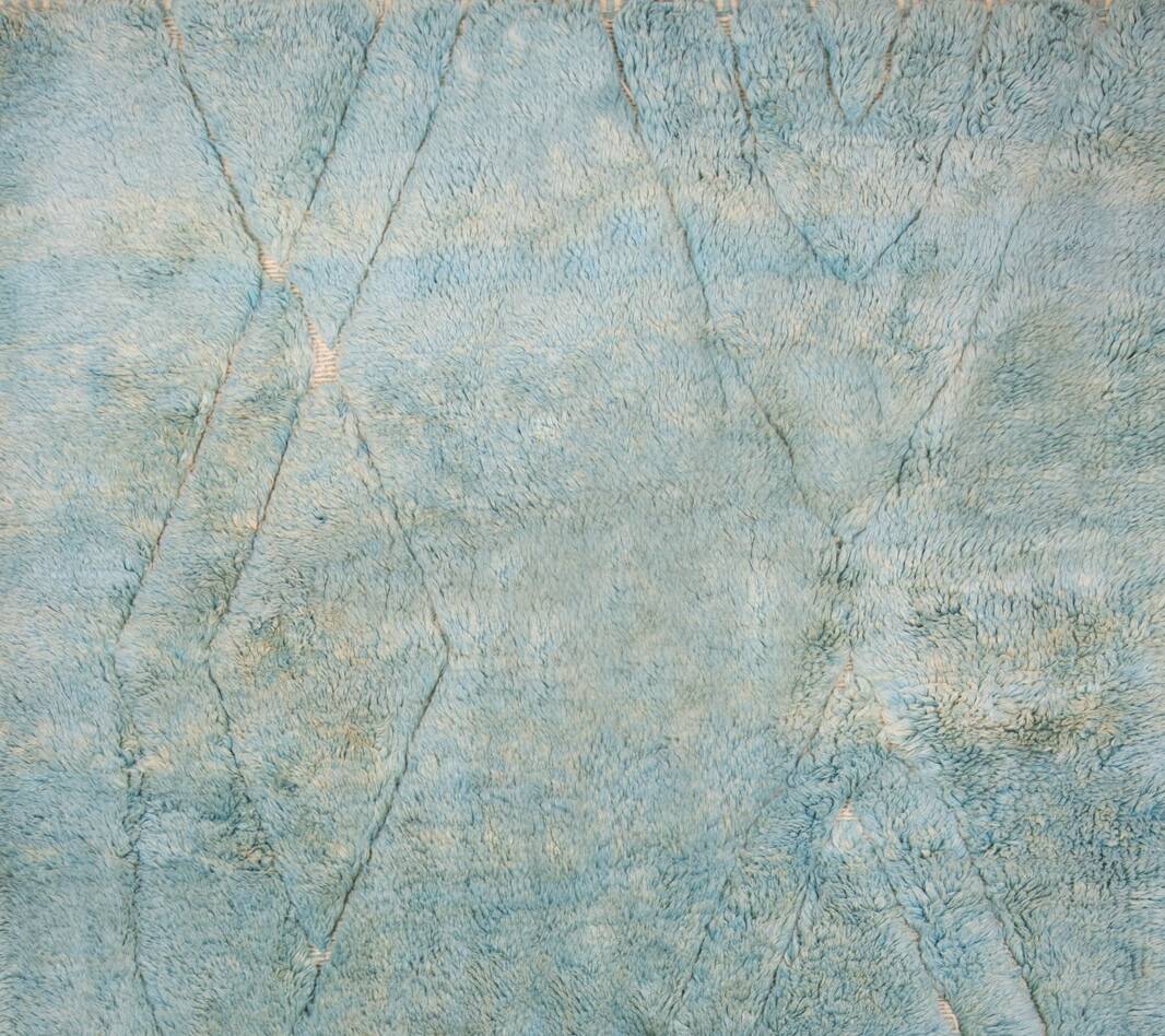 Berber rug mrirt turquoise blue 270 x 171 cm