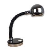 Targetti Sankey desk lamp in chrome, space age, 70's