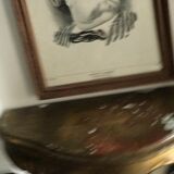 Antique console in wood and stucco