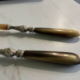 Box of 2 salad servers antique