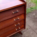 Commode ancienne vintage avec pieds compas bois