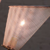 Chandelier 6 fires in perforated metal 50s