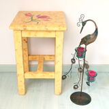 Solid pine stool
