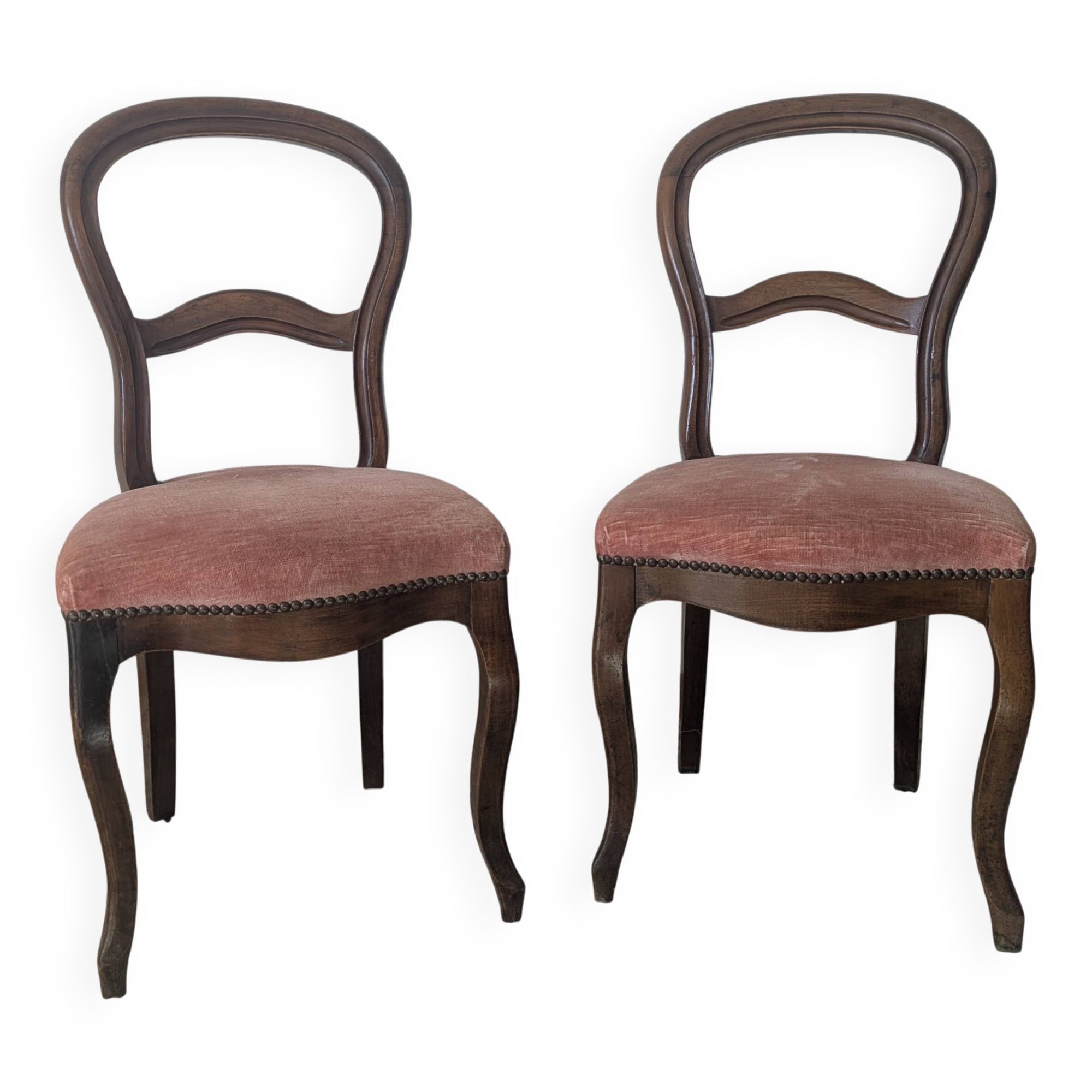 Pair of Louis Philippe style chairs