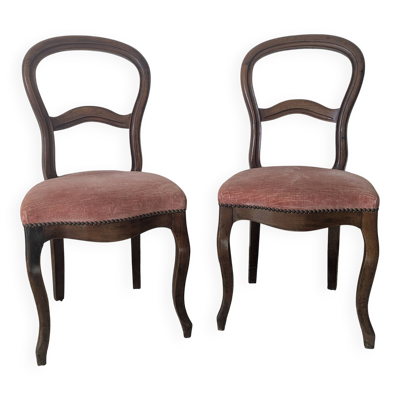 Pair of Louis Philippe style chairs