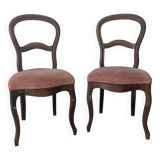 Pair of Louis Philippe style chairs