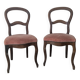 Pair of Louis Philippe style chairs