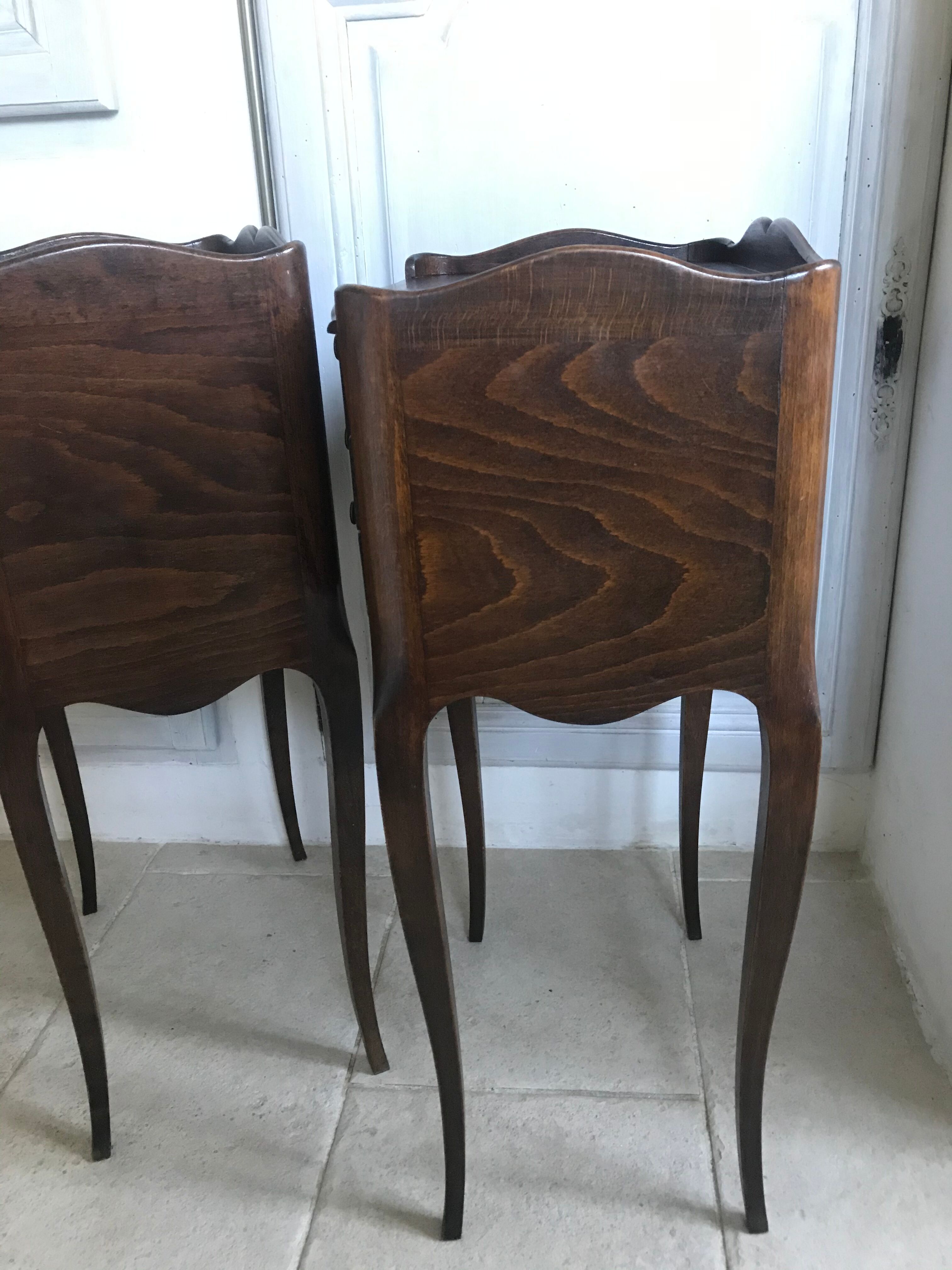 Pair of Louis XV-style bedside tables