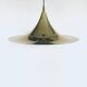 Postmodern Witch Hat Gold Pendant Lamp, 1980s