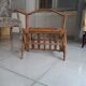 Rattan magazine holder