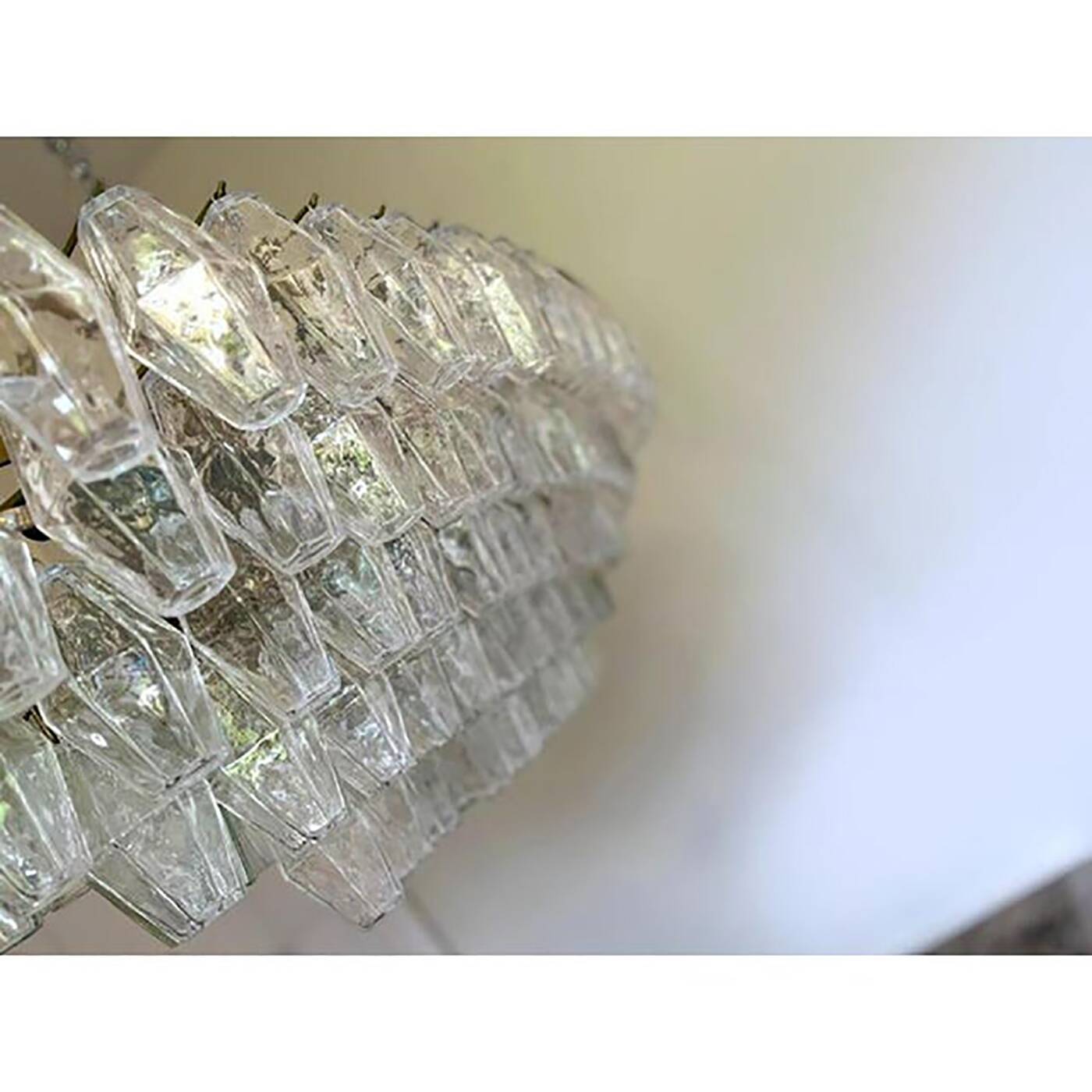 Murano Glass Chandelier Poliedro