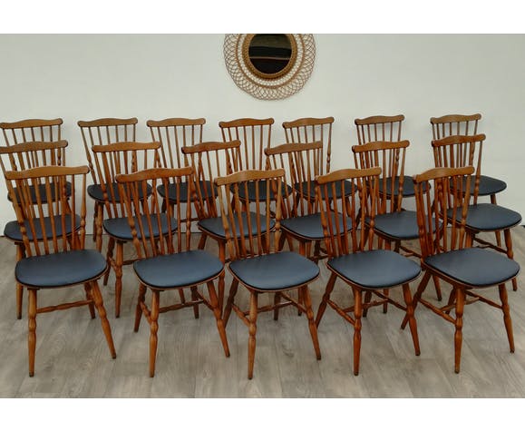 Lot de 14 chaises bistrot Baumann