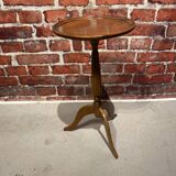 Wooden tripod pedestal table