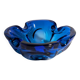Bohemian bowl / ashtray glass CZ Blue