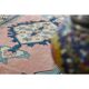 1970s Turkish Oushak Handmade Wool Cotton Pink Blue Area Rug 196x286