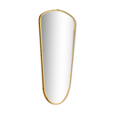 Vintage brass mirror 50 / 60 - 65x34cm