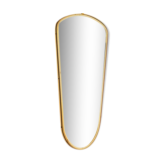 Miroir laiton vintage année 50 / 60 - 65x34cm