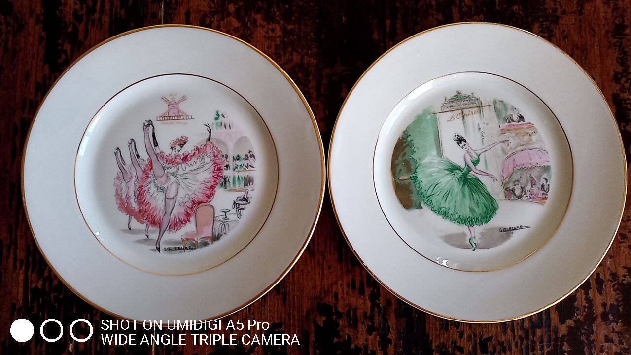 Gaston Le Beuze for ROBJ - 12 plates and 1 course - walk in Paris - faience