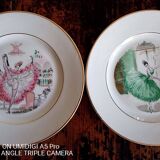 Gaston Le Beuze for ROBJ - 12 plates and 1 course - walk in Paris - faience