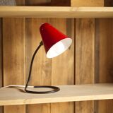 Small red table lamp, 1950's
