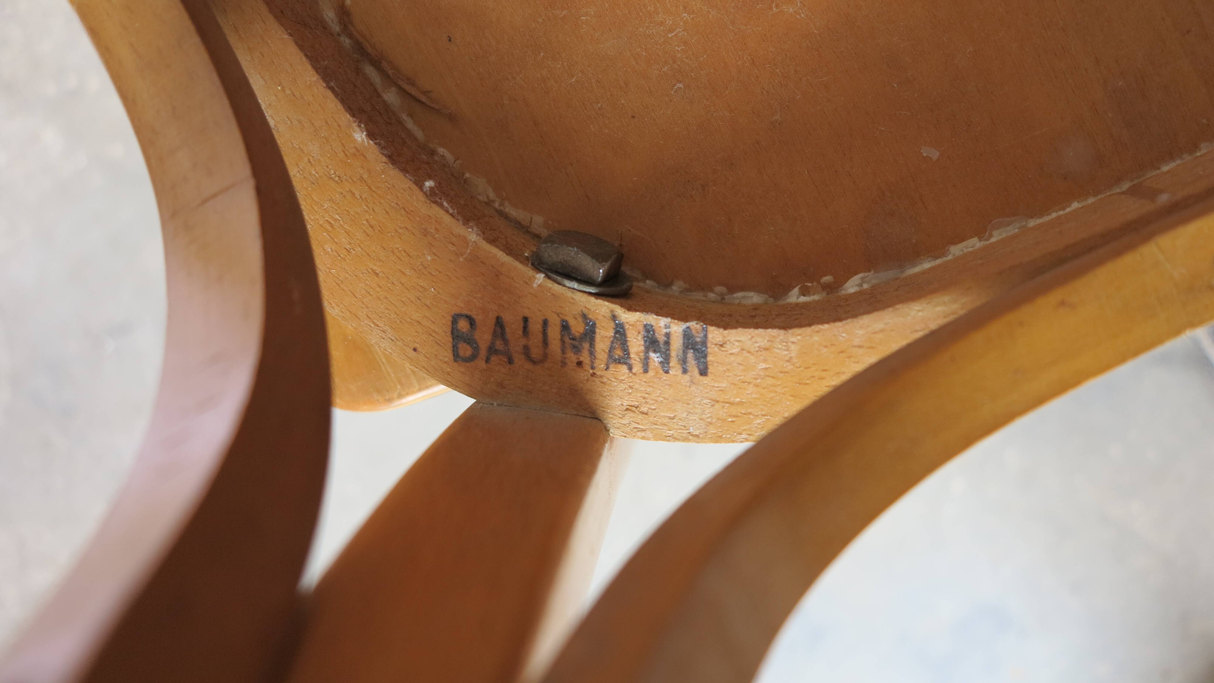 Pair of Baumann bistro chairs