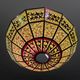 Impressive Tiffany Style Stained Glass Chandelier from the 1990s