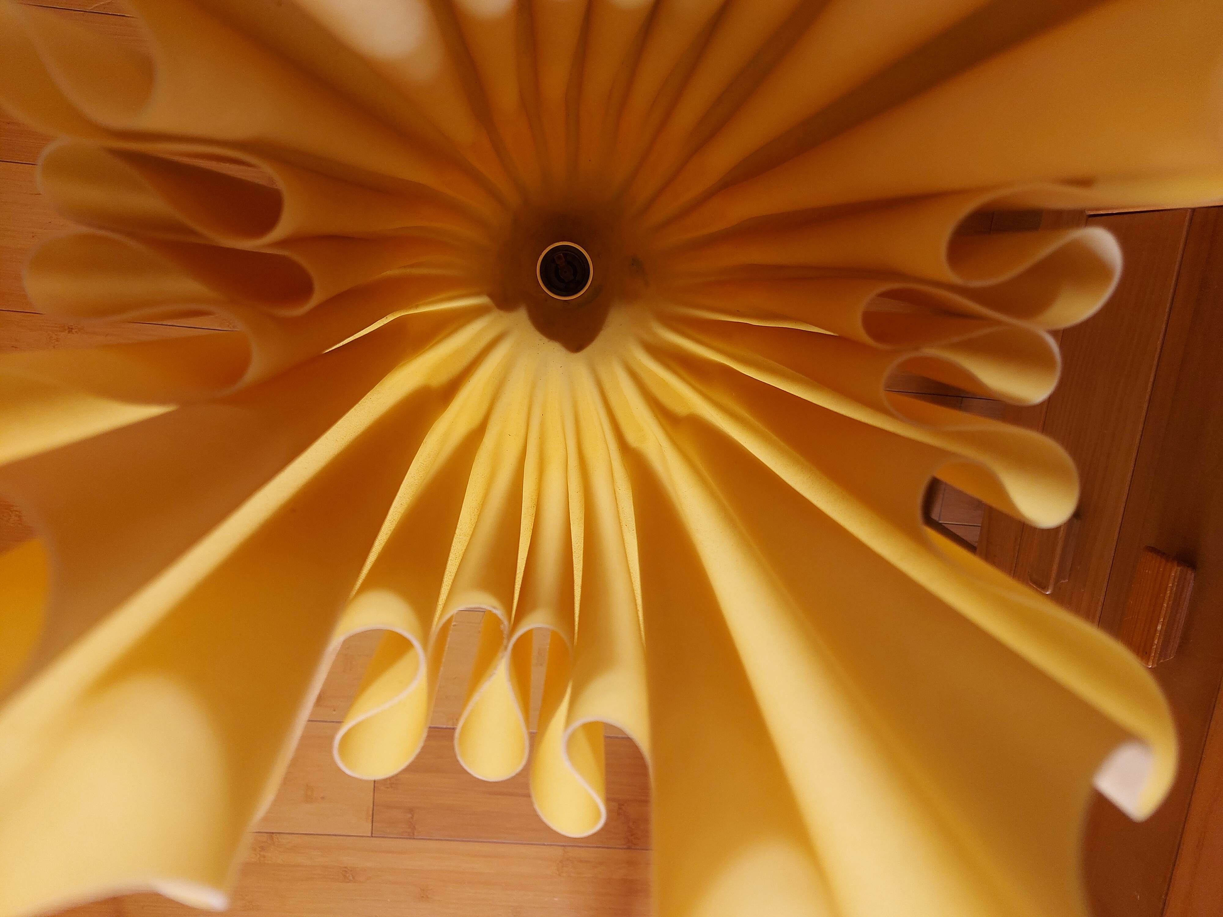 70's georgia jacob lamp, gold leaves