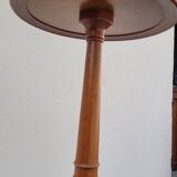 Psyche barber mirror with tripod base in cherry wood with system
