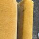 Fauteuils vintage 1950 en velours jaune