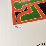 1990s Keith Haring Limited Edition Lithograph Numbered in Pencil (After)