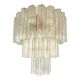 Italian Murano Glass Flush Mount with “Tronchi” Design