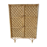 Vintage rattan cabinet