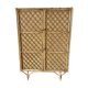 Armoire en rotin vintage