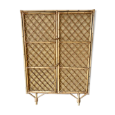 Armoire en rotin vintage