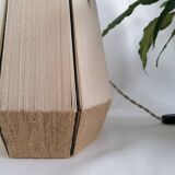 Woven laying lamp made of cotton thread