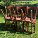 6 Fischel bistro chairs with labels, circa 1930