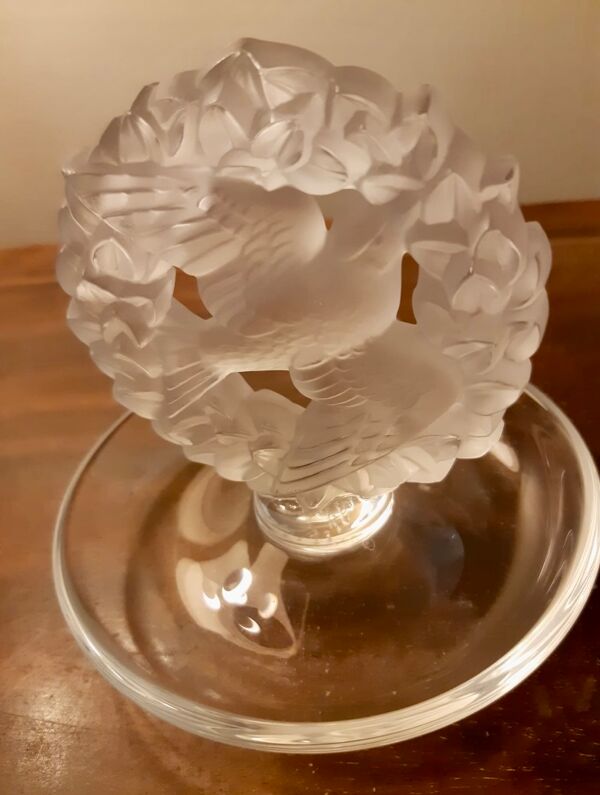 Baguier René Lalique « Mésanges » France en cristal