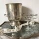 Patinated silver champagne bucket