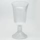 Cora vase, mid-century modern, transparent glass, Ząbkowice, Poland, 1970s