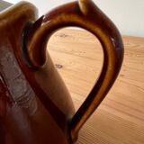 Glazed terracotta pitcher