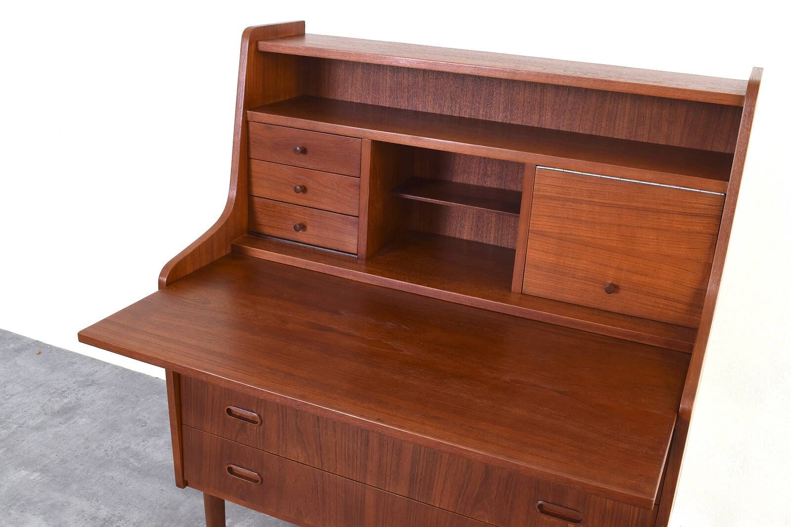 Mid-Century Danish Teak Secretary, 1960s.