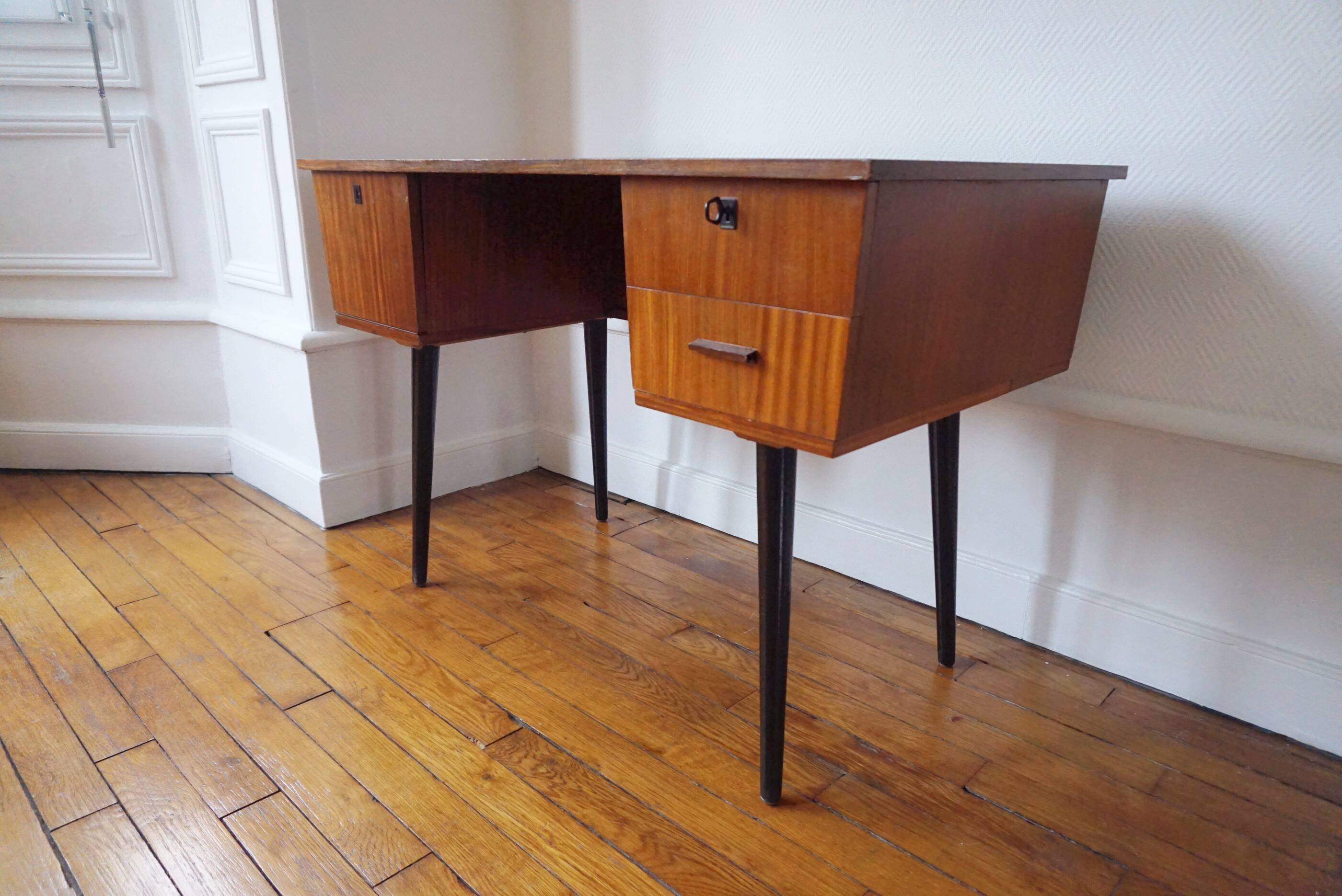 Office of Scandinavian style wooden of the 60s