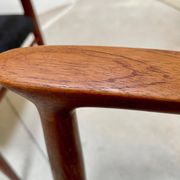 Danish teak model 56 chairs by Niels O. Møller for J.L. Møllers, 1954, set of 4
