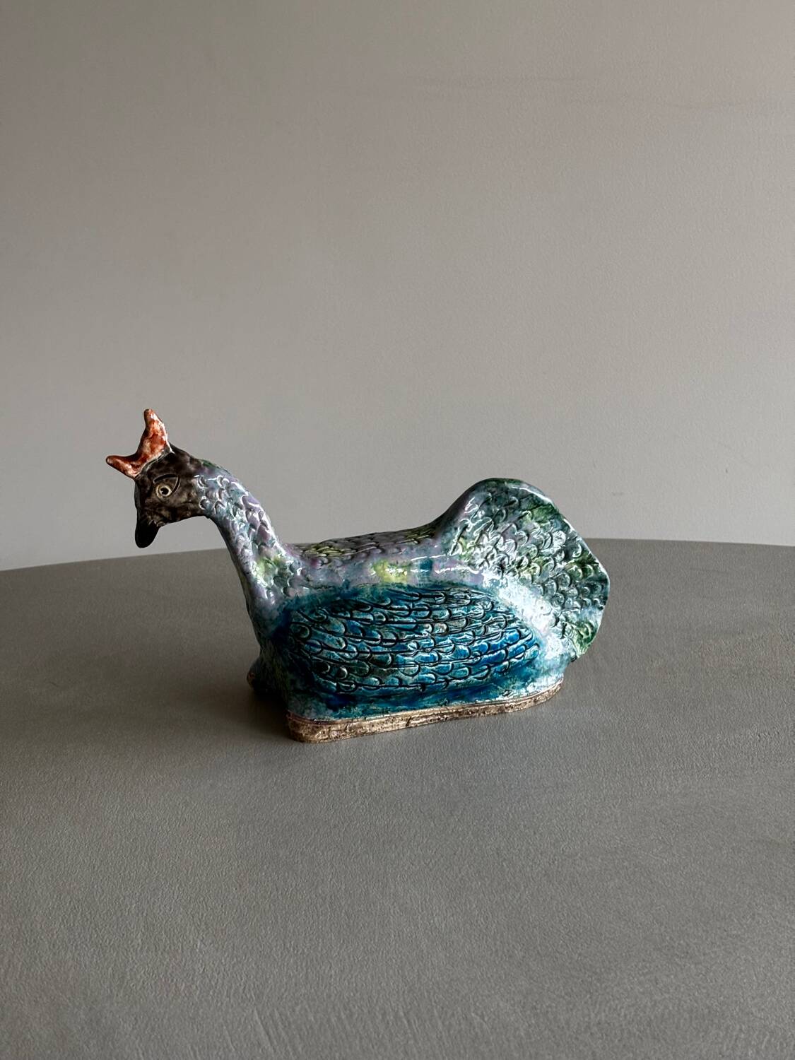 Decorative glazed ceramic sculpture – Tasiaux, Huy