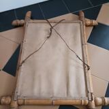 Miroir "bambou" ancien, en bois .