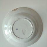 Hollow plates Earth of iron porcelain of Gien